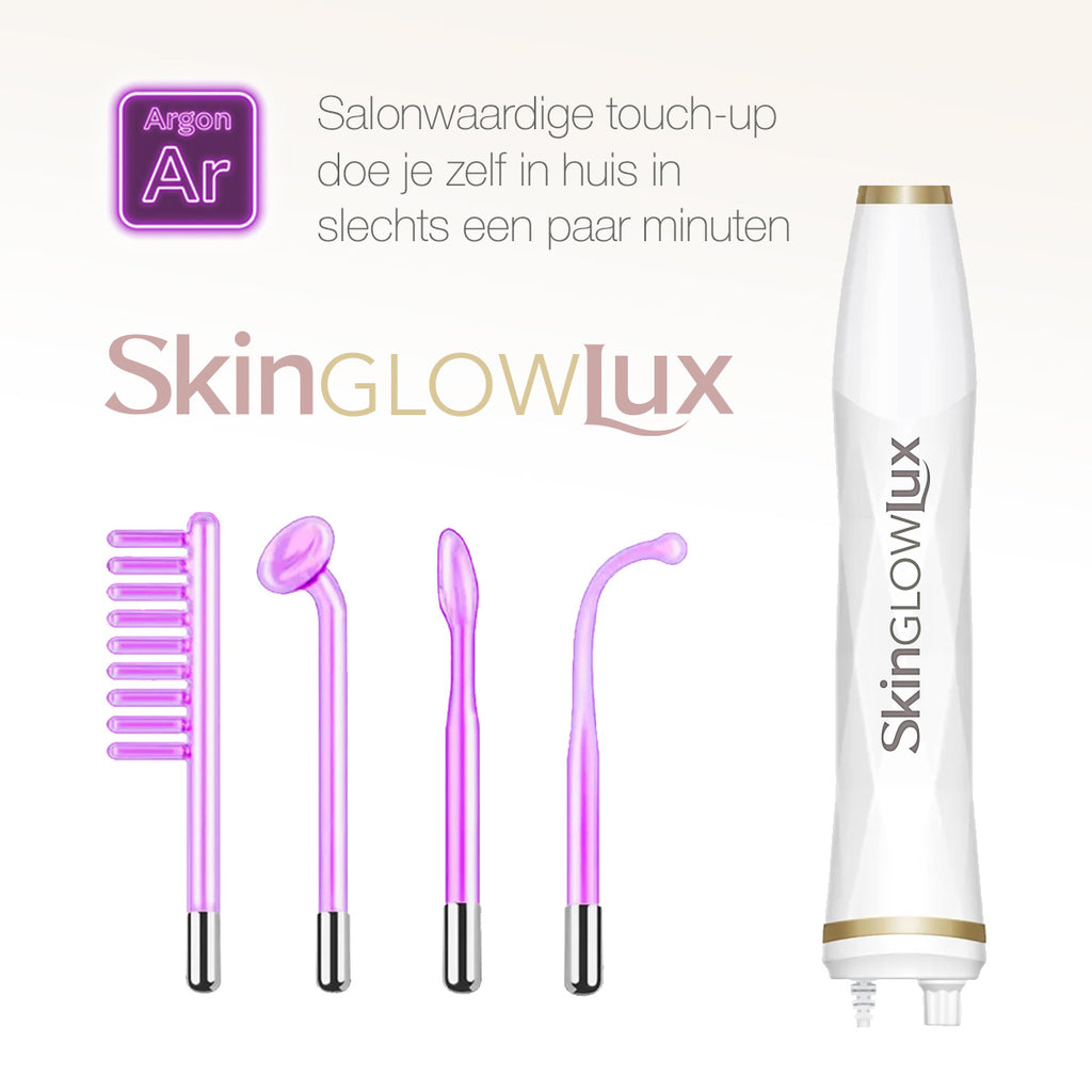 Argon High-Frequency Wand (violet) – 4-delig Anti-Acne